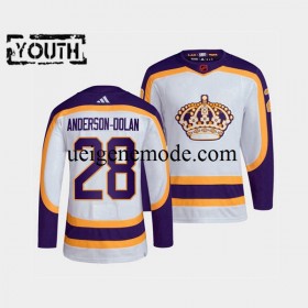 Kinder Los Angeles Kings Eishockey Trikot Jaret Anderson-Dolan 28 Adidas 2022 Reverse Retro Weiß Authentic